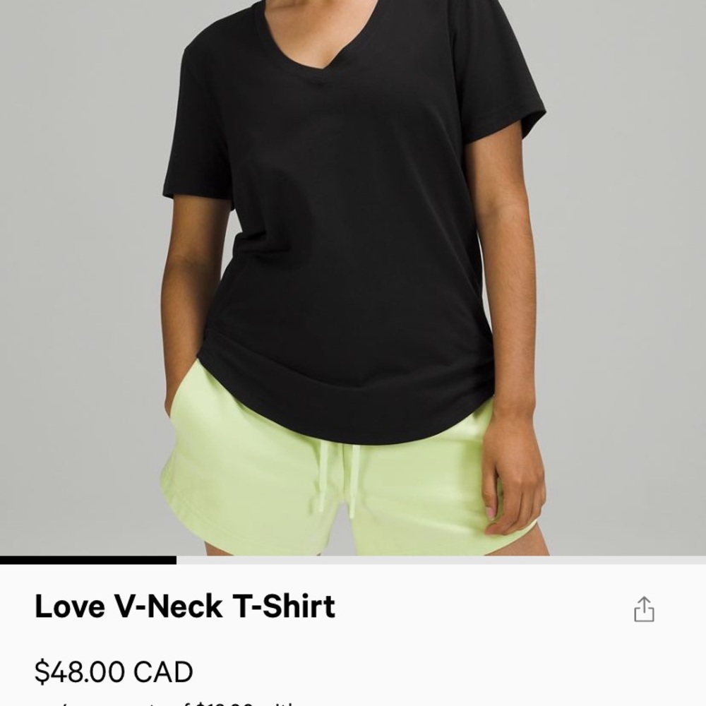 Lululemon Love V neck T-shirt